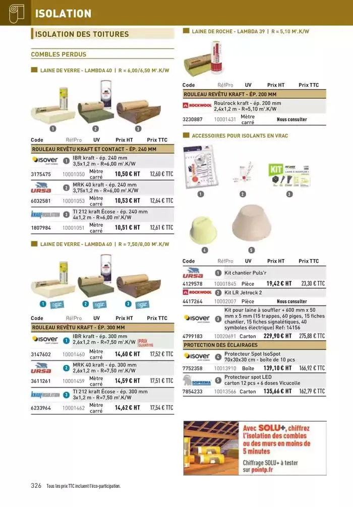 Matériaux 2025 du 1 janvier au 31 décembre 2025 - Catalogue page 326