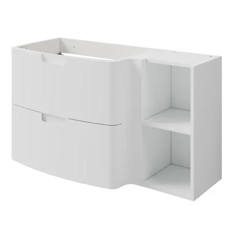 Meuble sous vasque à suspendre blanc "Himalia" L. 105 x H. 60 x P. 45cm - GoodHome