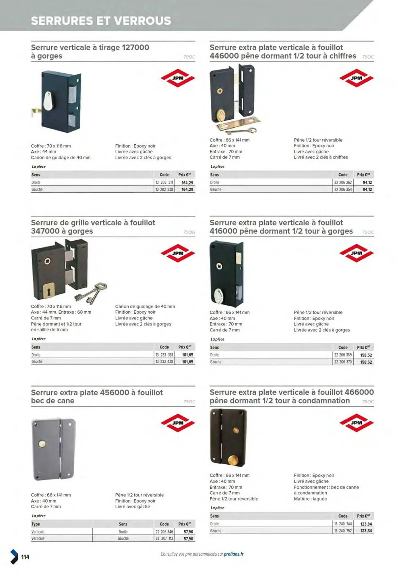 Catalogue Prolians du 11 mars au 31 décembre 2025 - Catalogue page 116