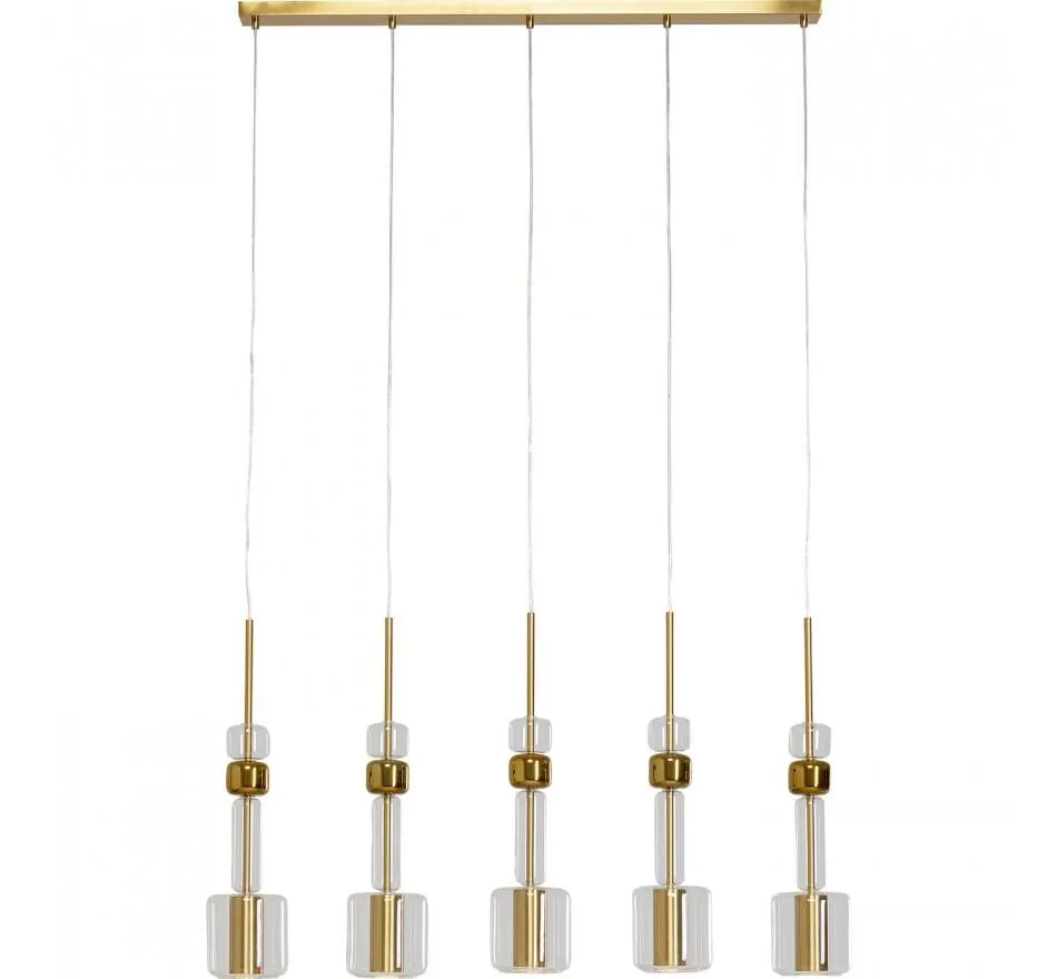 Suspension Candy Bar dorée 103cm Kare Design