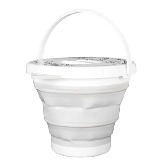 Seau à Compost Pliable 5L avec Anse et Couvercle - DAMIR