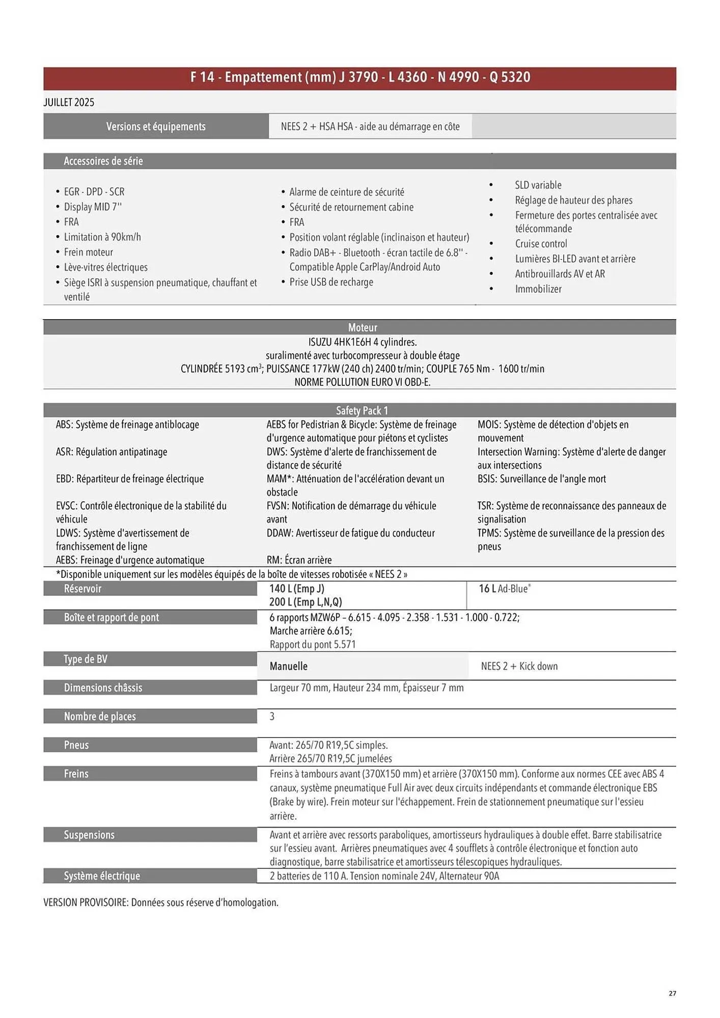 Catalogue Isuzu du 11 novembre au 31 mars 2026 - Catalogue page 27