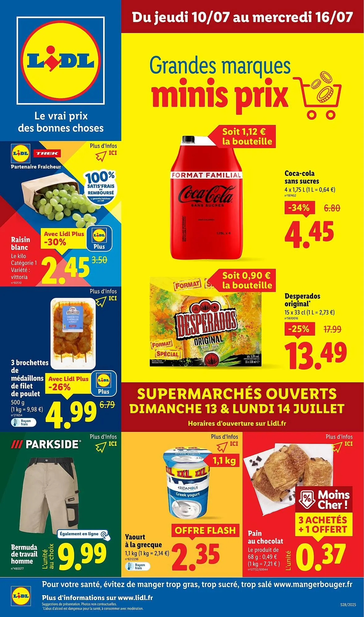 Catalogue Lidl du 10 juillet au 16 juillet 2025 - Catalogue page 1