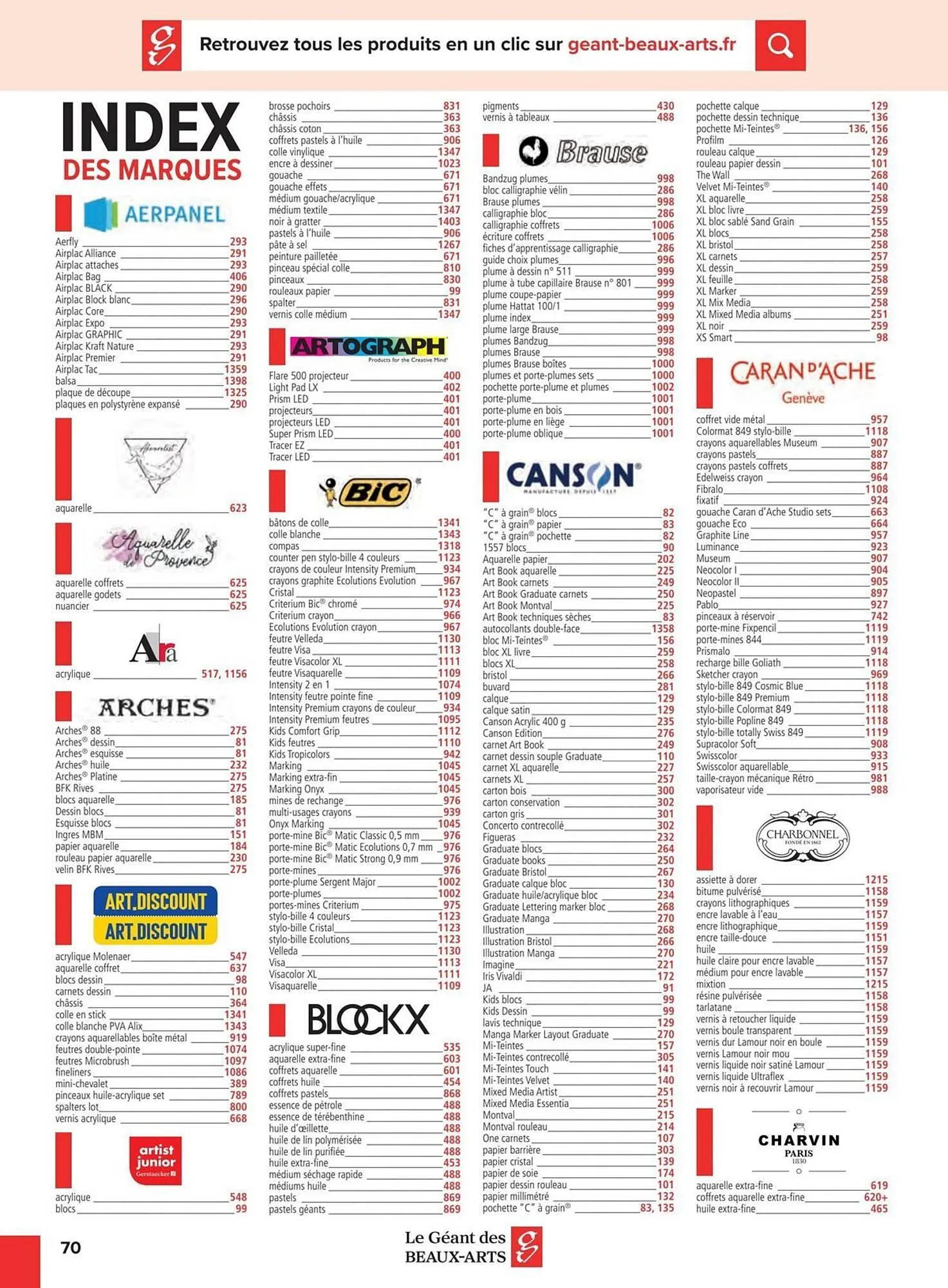 Catalogue Le Géant des Beaux-Arts du 6 janvier au 31 décembre 2025 - Catalogue page 168