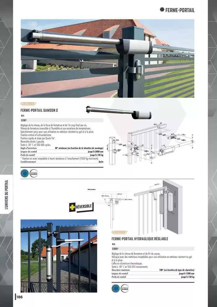 Guide Quincaillerie Serrurerie 2025 - 2026 du 1 avril au 1 avril 2026 - Catalogue page 188