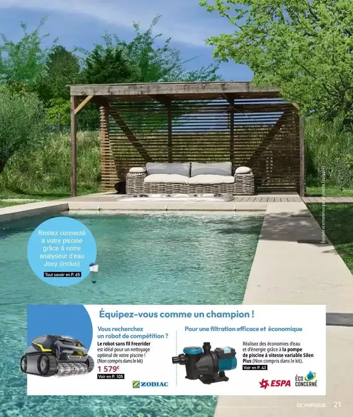 Les plaisir de l'eau Piscine,Spa,Arrosage du 10 mars au 31 décembre 2025 - Catalogue page 21