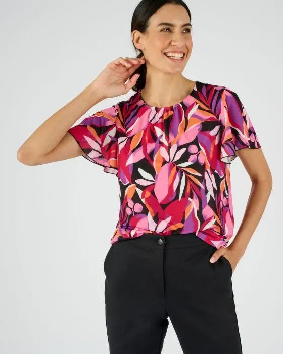 T-shirt manches courtes papillon