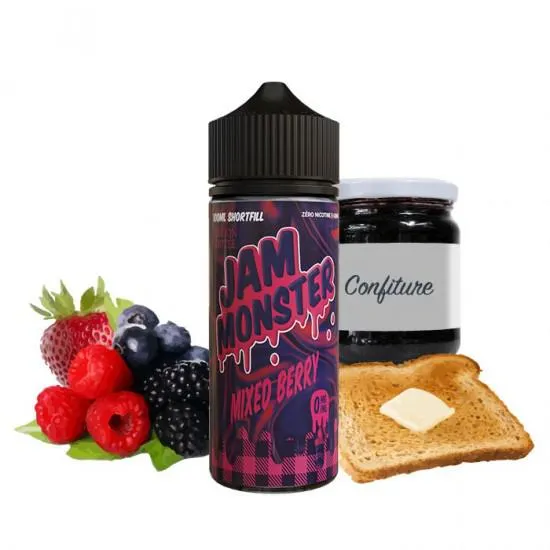 MIXED BERRY JAM 0MG 100ML JAM MONSTER