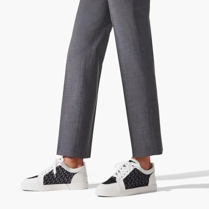 Rantulow Sneakers - Cuir de veau, toile enduite Techno CL et cuir nappa - Blanc