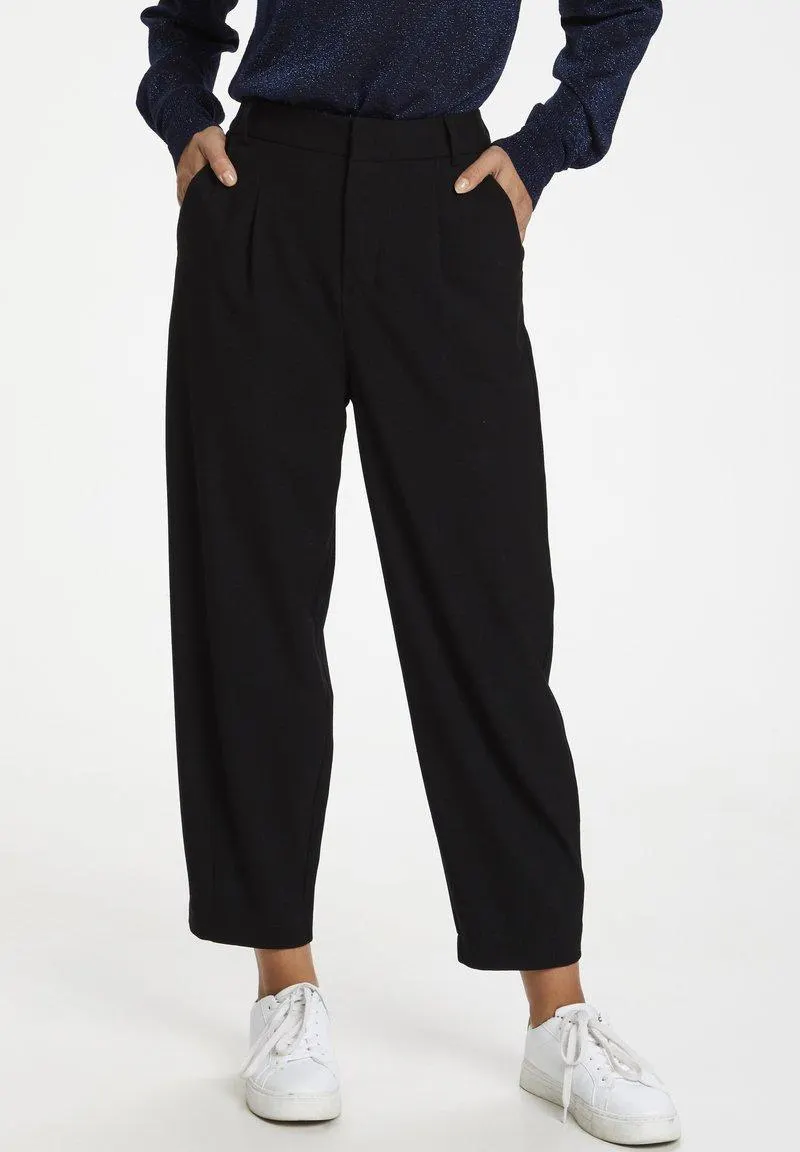 MERLE - Pantalon classique - black deep