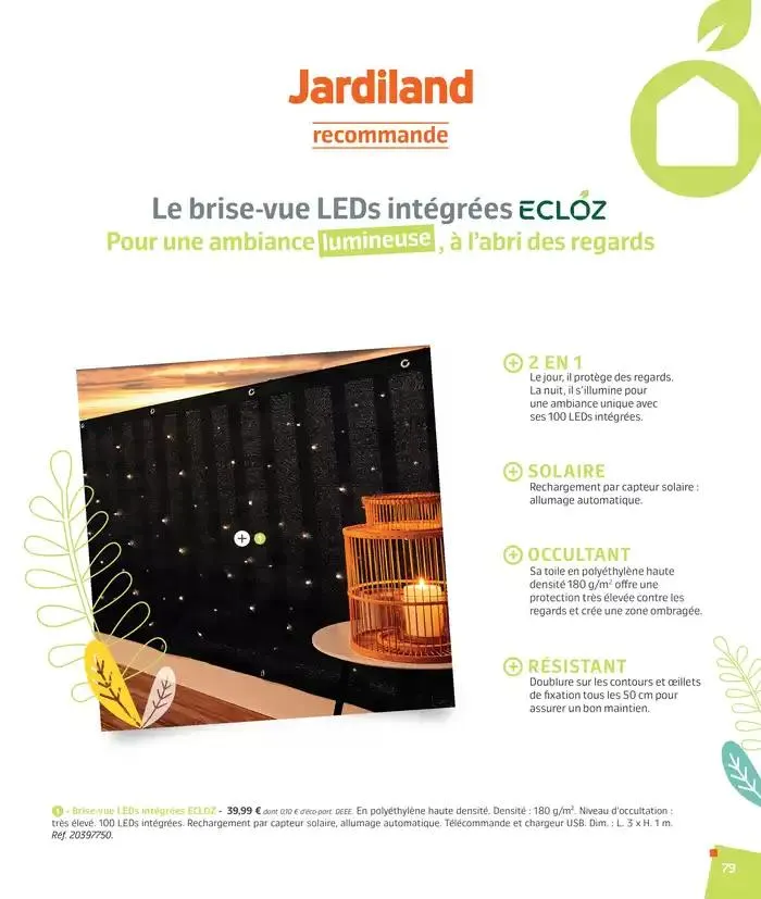 BARBEUC, SIESTE, PÉTANQUE PLACE À LA DÉTENTE du 27 février au 23 juin 2025 - Catalogue page 78