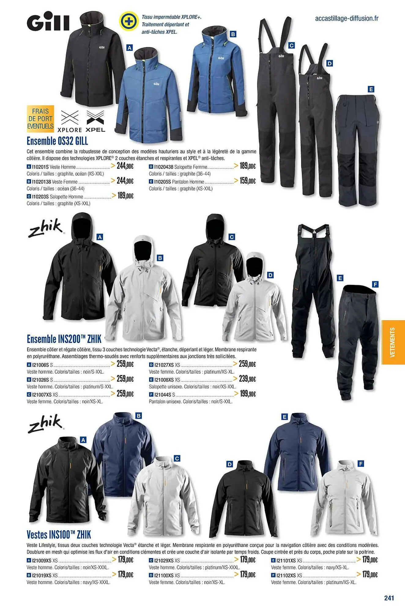 Catalogue Accastillage Diffusion du 1 mars au 31 décembre 2023 - Catalogue page 243