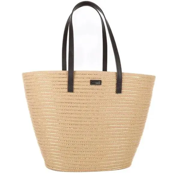 Les Tropéziennes - Sac cabas en paille - Gold