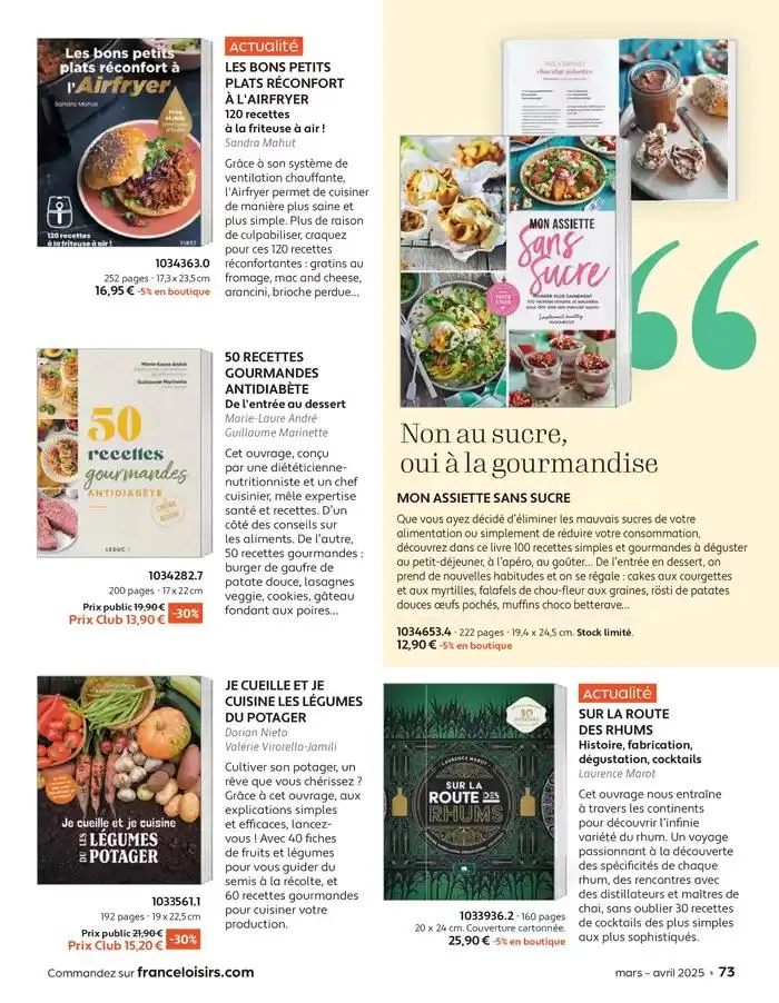 Mars - Avril 2025 du 4 mars au 30 avril 2025 - Catalogue page 73