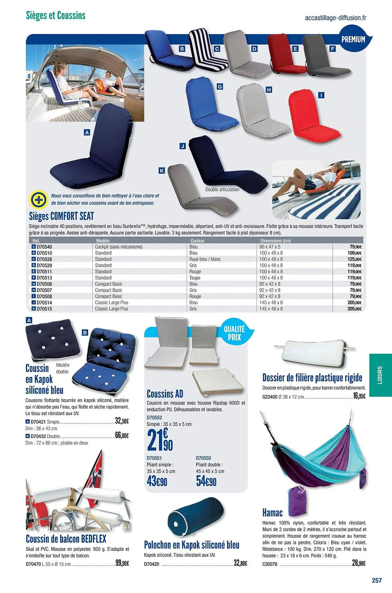 Catalogue Accastillage Diffusion du 1 mars au 31 décembre 2023 - Catalogue page 259