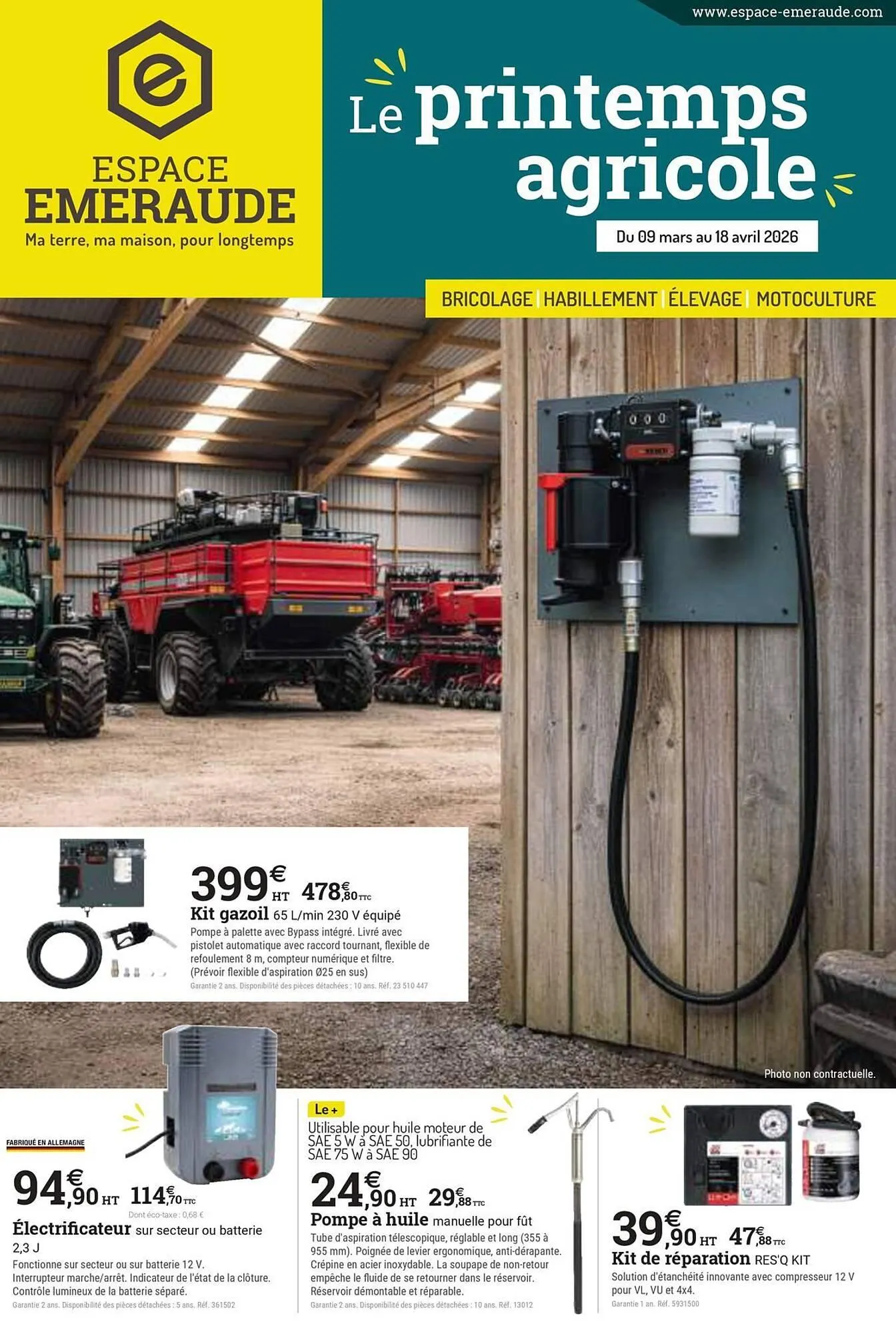 Catalogue Espace emeraude du 9 mars au 18 avril 2026 - Catalogue page 1