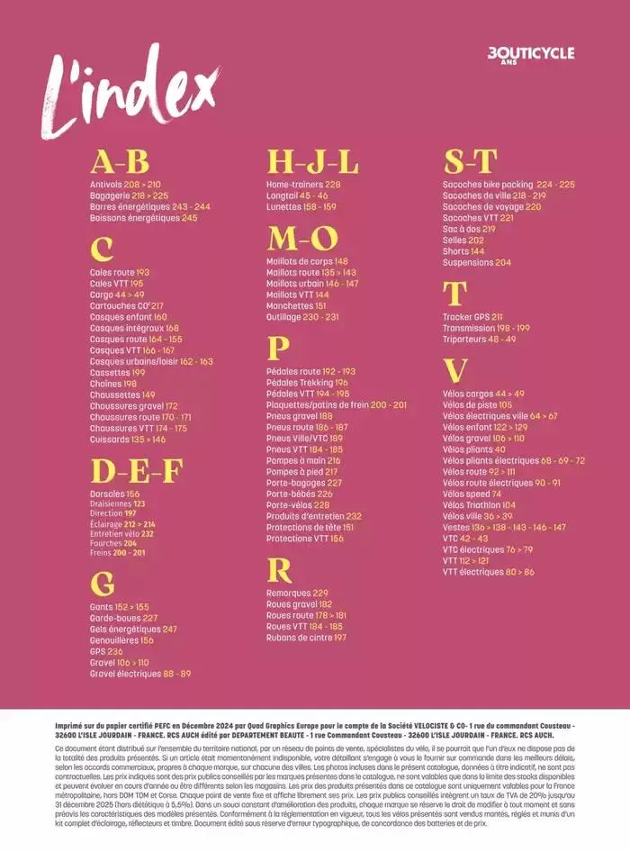 30 ans et plus jeu(a)ne que jamais du 2 mai au 31 décembre 2025 - Catalogue page 258