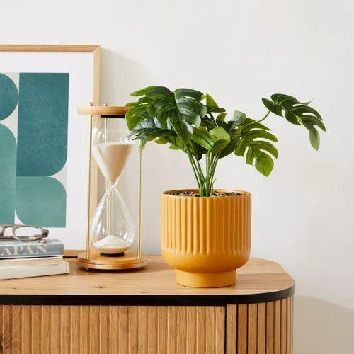 Sablier H. 30 cm ALONDRA Beige