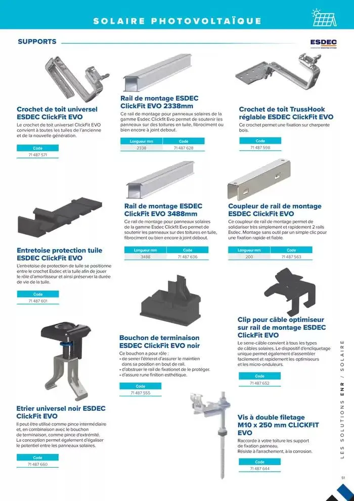 L'UNIVERS CHAUFFAGE, CLIMATISATION & PHOTOVOLTAÏQUE du 1 janvier au 31 décembre 2026 - Catalogue page 51