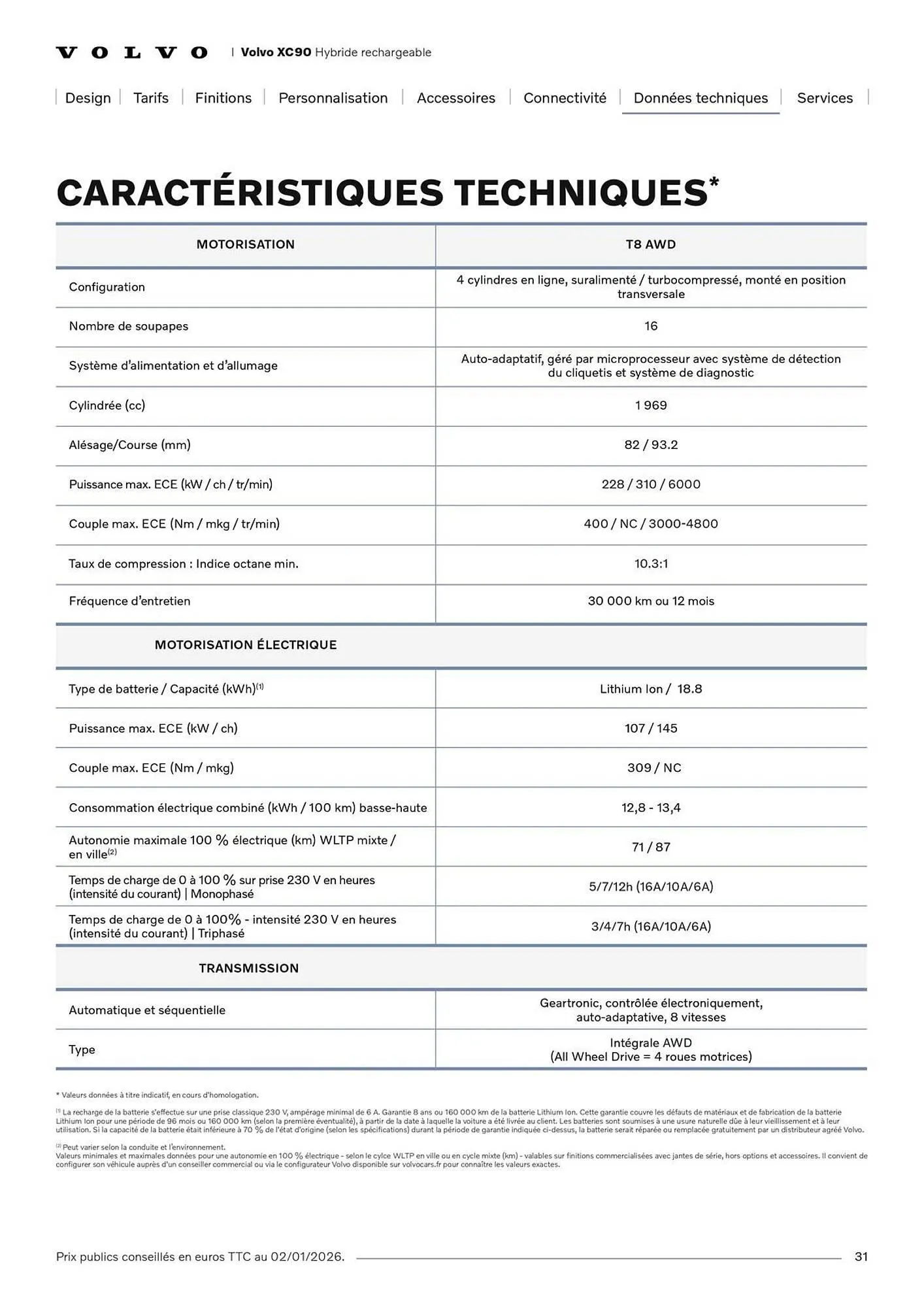 Catalogue VOLVO du 7 janvier au 31 janvier 2027 - Catalogue page 31
