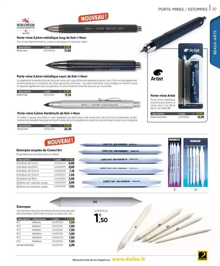 CATALOGUE DALBE 2025 du 27 janvier au 31 décembre 2025 - Catalogue page 189