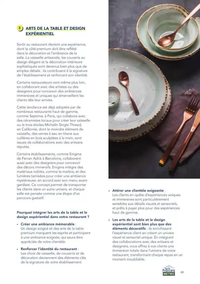 Metro Tendances Restauration 2025 du 3 février au 31 décembre 2025 - Catalogue page 49