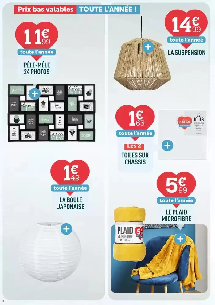 Le catalogue prix bas ! du 4 avril au 30 avril 2025 - Catalogue page 8