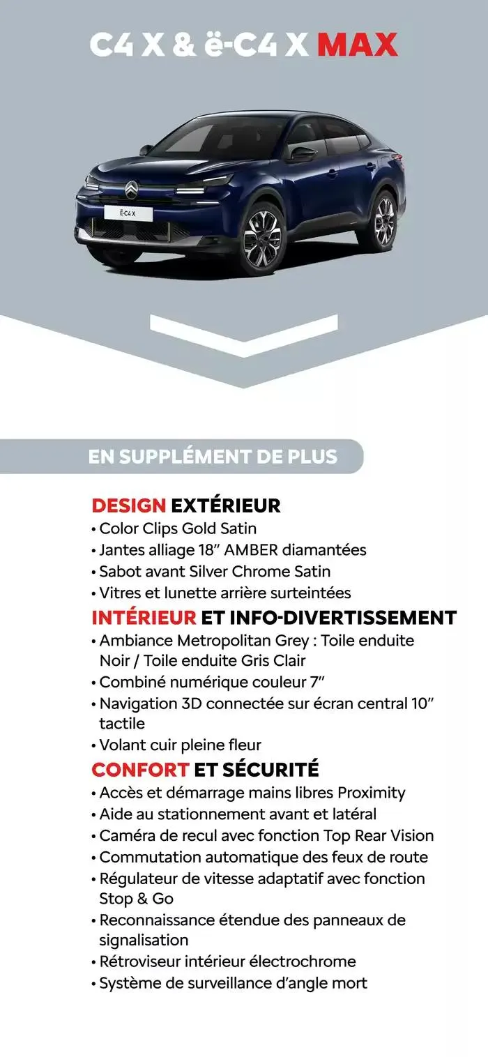 Citroën Nouvelle ë-C4 X Electrique C-BOOK du 15 janvier au 15 janvier 2026 - Catalogue page 14