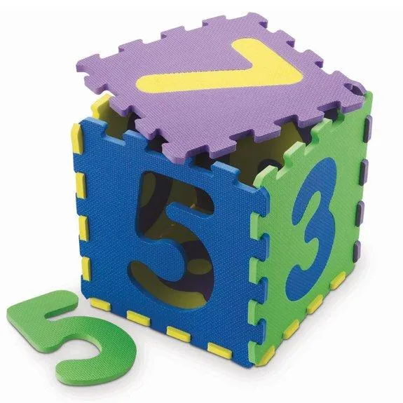 10 dalles chiffres en mousse 30x30cm