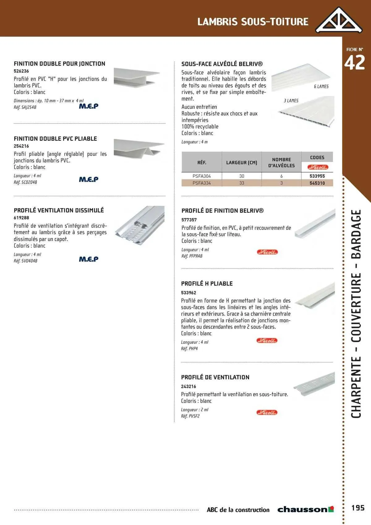 Catalogue Chausson Matériaux du 2 mai au 31 décembre 2025 - Catalogue page 164
