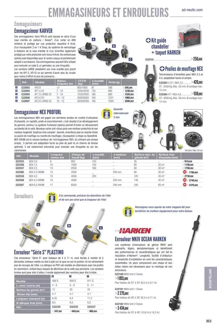 Catalogue Accastillage Diffusion 2025 du 1 janvier au 31 décembre 2025 - Catalogue page 355