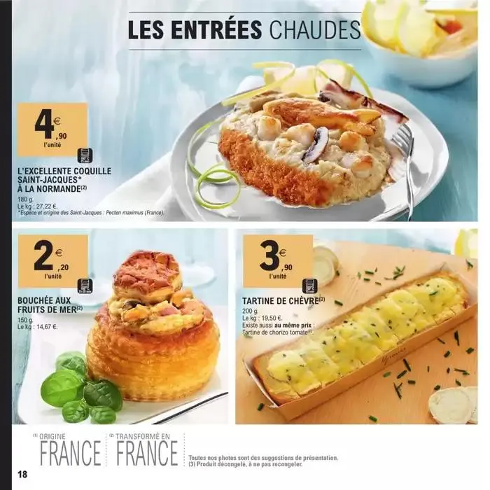 CARTE TRAITEUR PERMANENTE - MIXTE du 8 avril au 17 novembre 2025 - Catalogue page 18