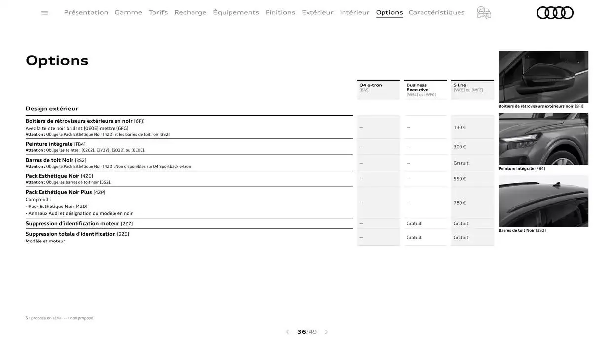 Q4 e-tron du 7 janvier au 31 janvier 2026 - Catalogue page 36