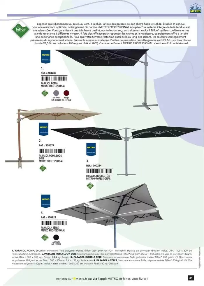Metro #Terrasse édition 2025 du 30 janvier au 1 juillet 2025 - Catalogue page 31