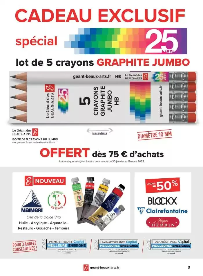 Offres Géantes jusqu'à -50% du 30 janvier au 19 mars 2025 - Catalogue page 3