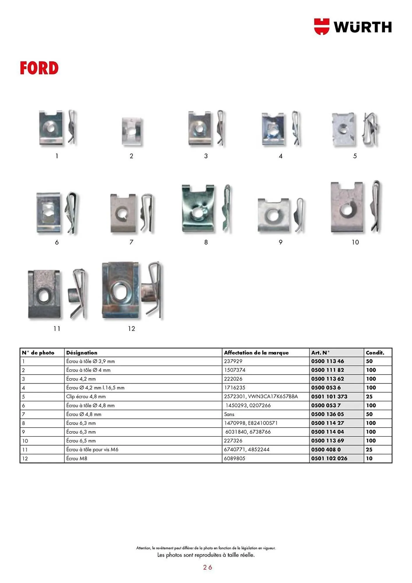 Catalogue Würth du 21 janvier au 31 décembre 2025 - Catalogue page 26