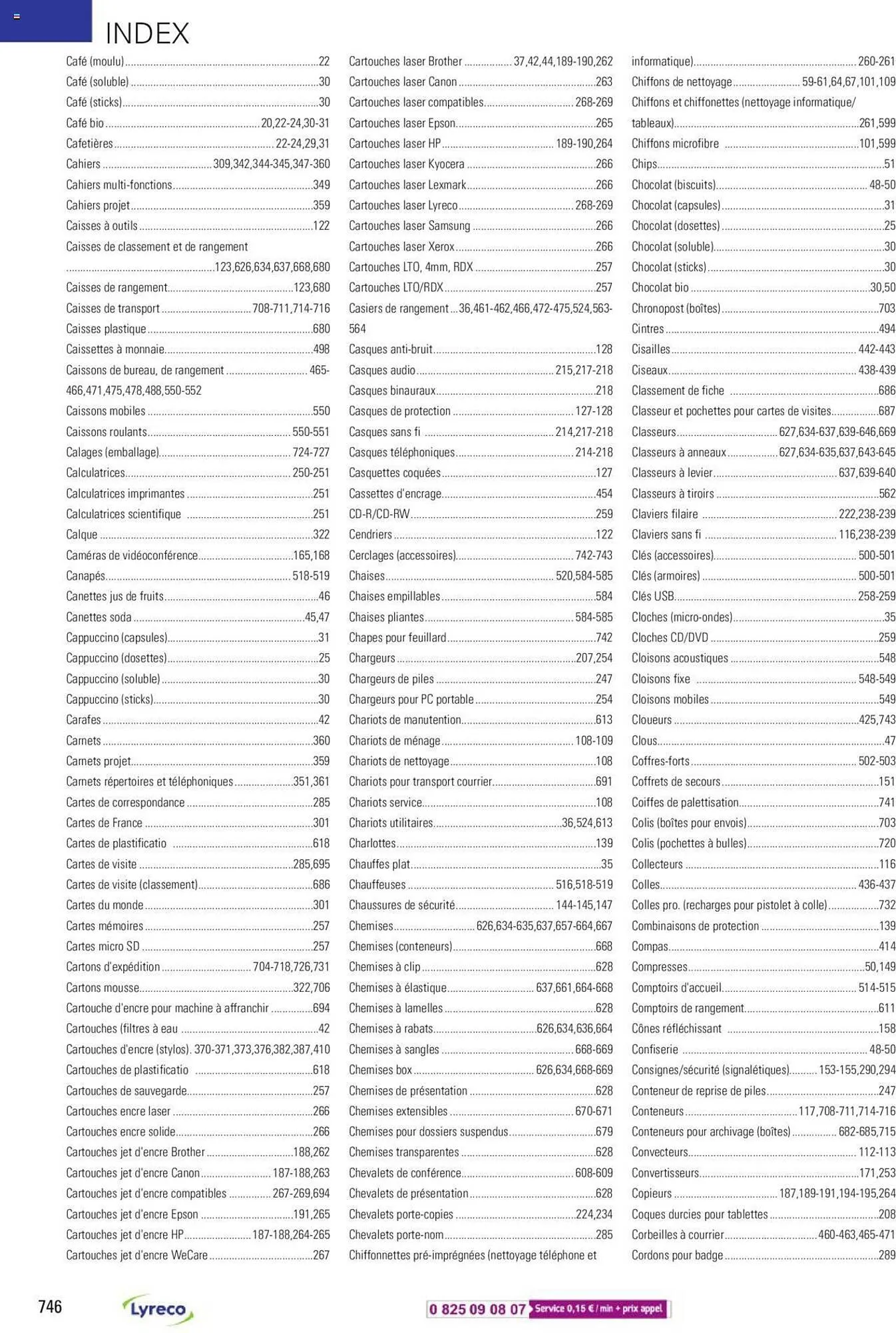 Catalogue Lyreco du 15 mai au 31 décembre 2023 - Catalogue page 746