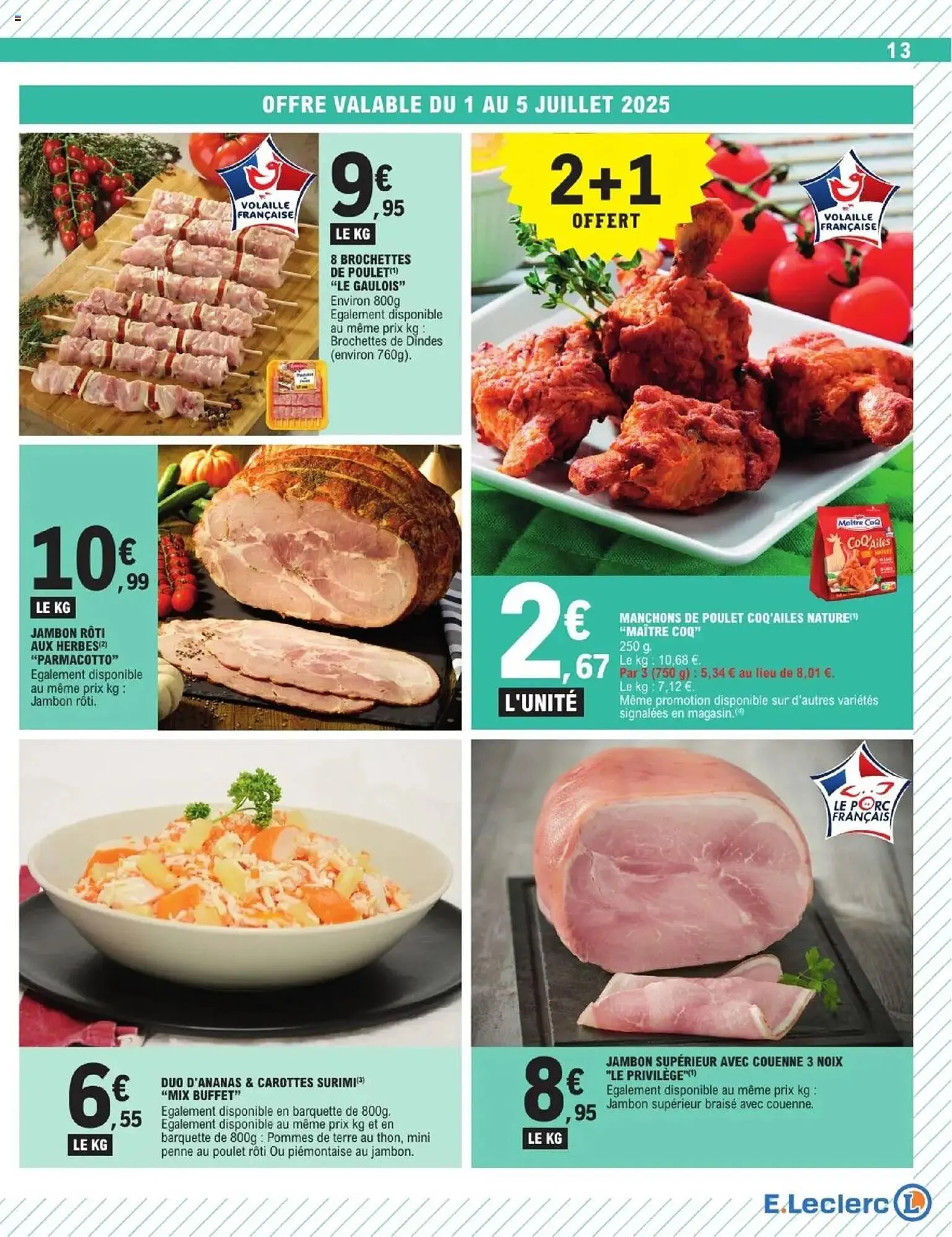 Catalogue E.Leclerc du 1 juillet au 12 juillet 2025 - Catalogue page 13