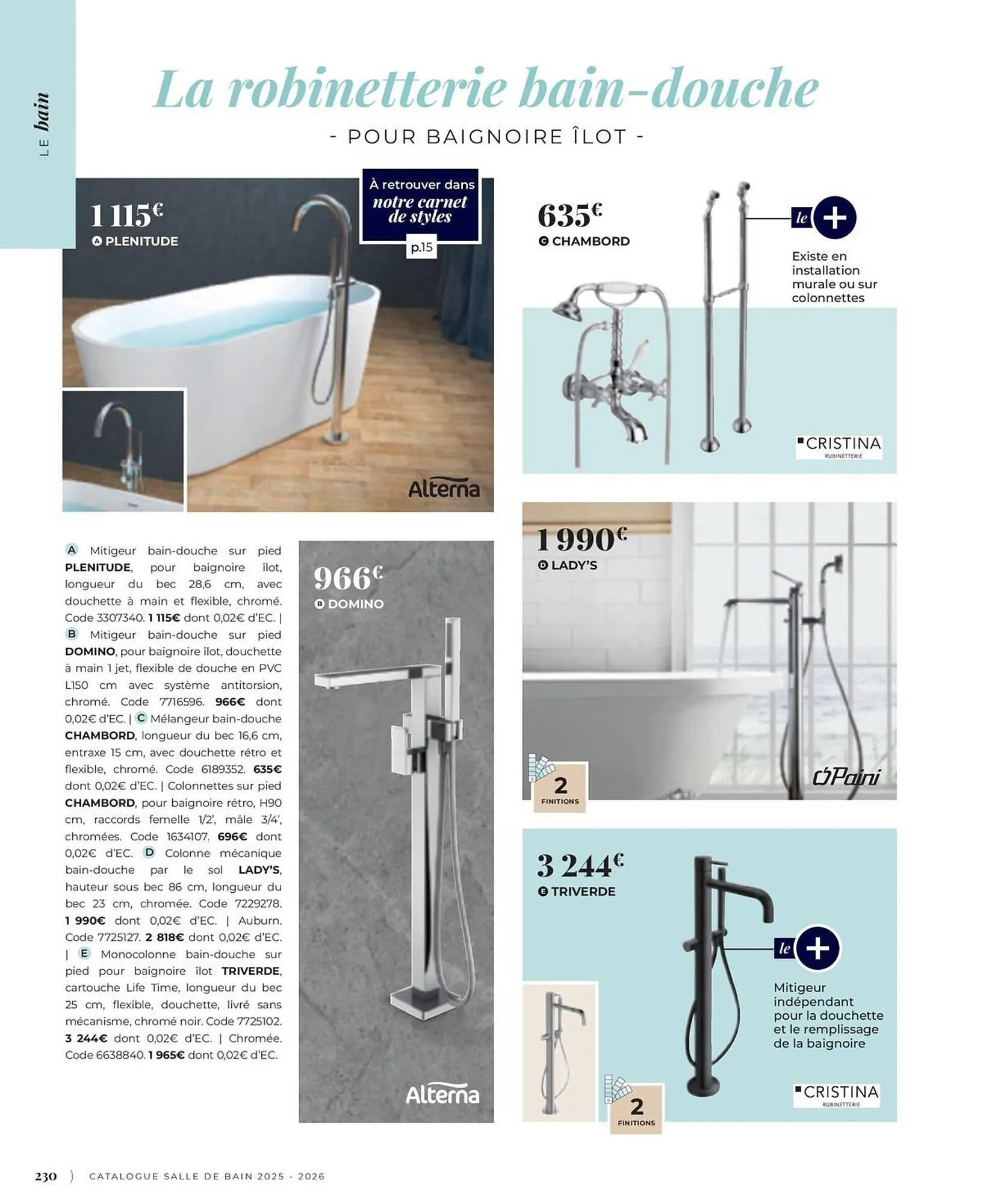 Catalogue Cedeo du 3 juin au 31 décembre 2025 - Catalogue page 230