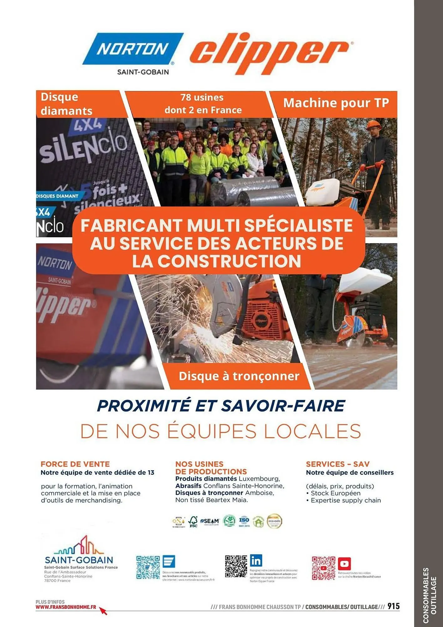 Catalogue Chausson Matériaux du 24 septembre au 31 décembre 2025 - Catalogue page 915