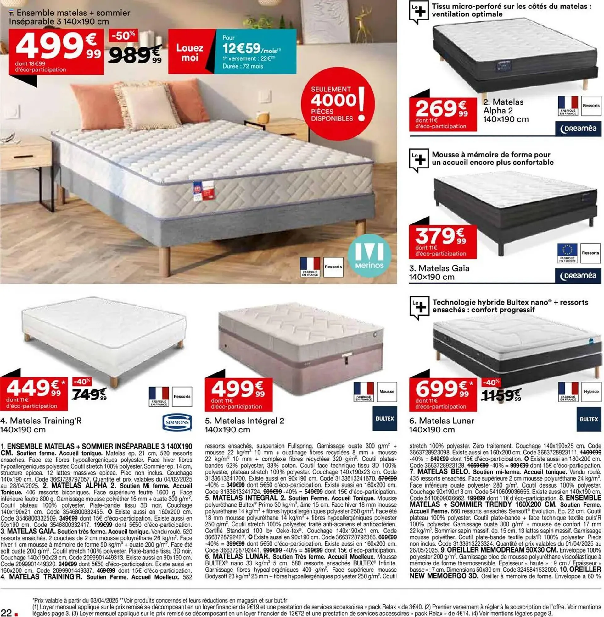 Catalogue BUT du 1 avril au 28 avril 2025 - Catalogue page 22