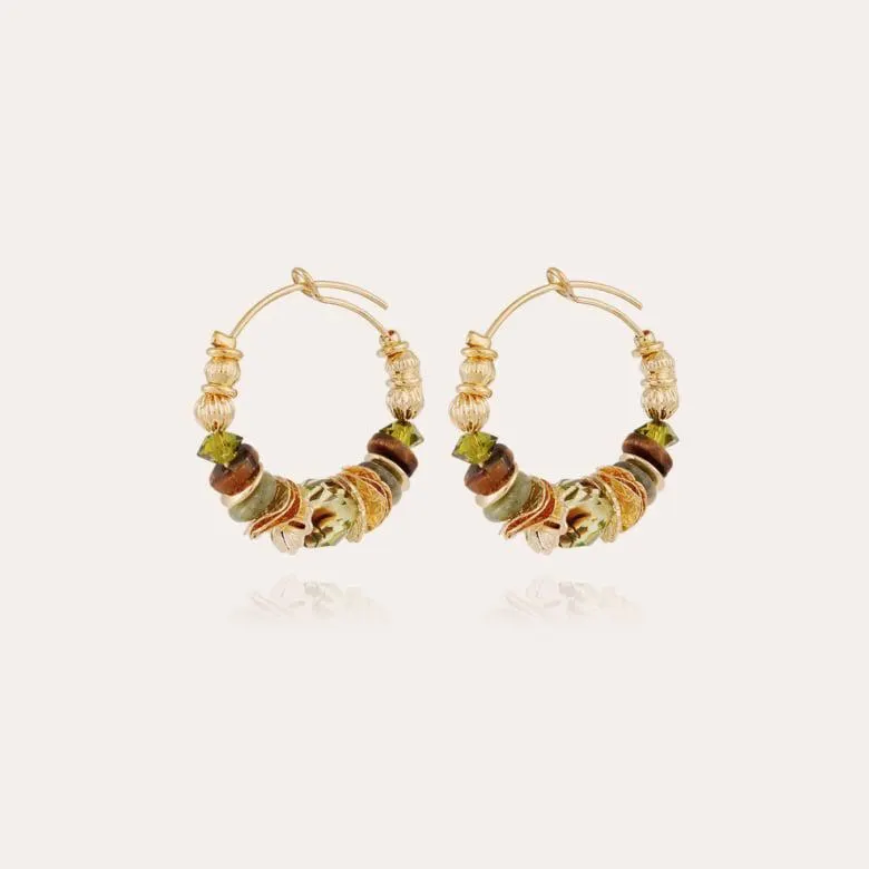 Aloha hoop earrings mini gold