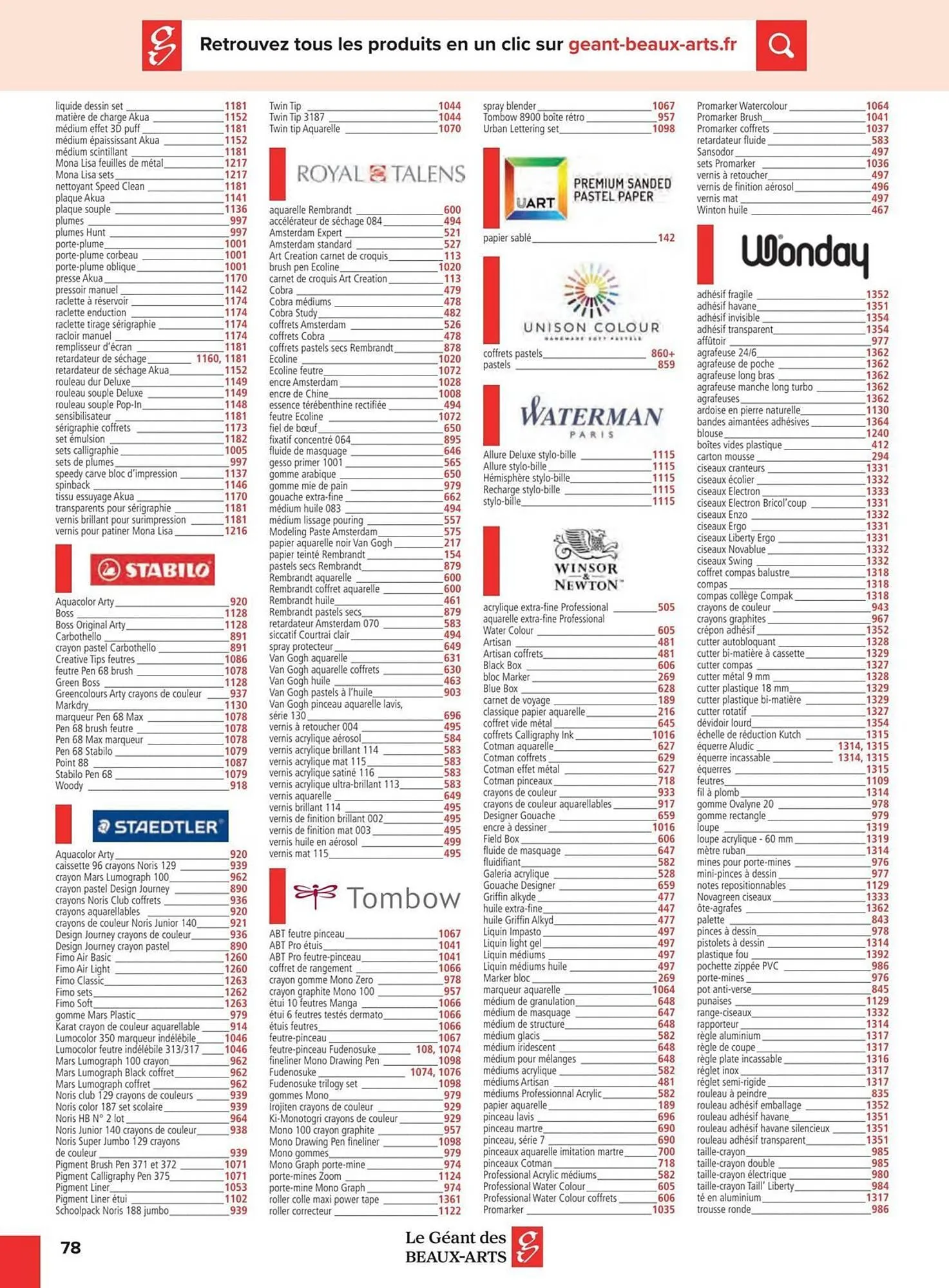Catalogue Le Géant des Beaux-Arts du 6 janvier au 31 décembre 2025 - Catalogue page 176
