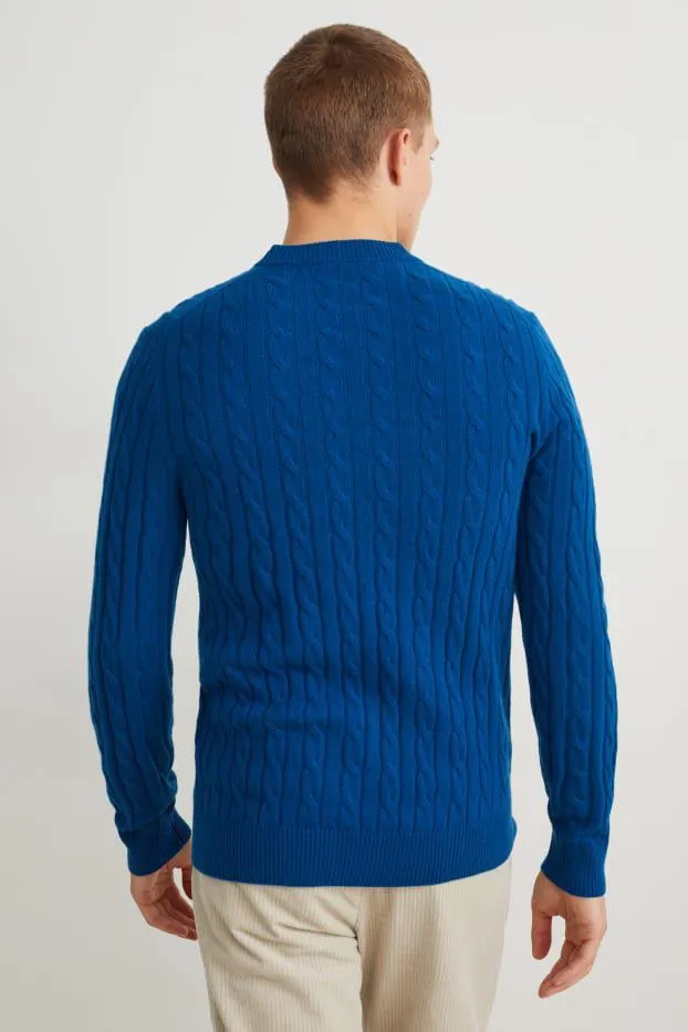 Jumper with cashmere - wool blend