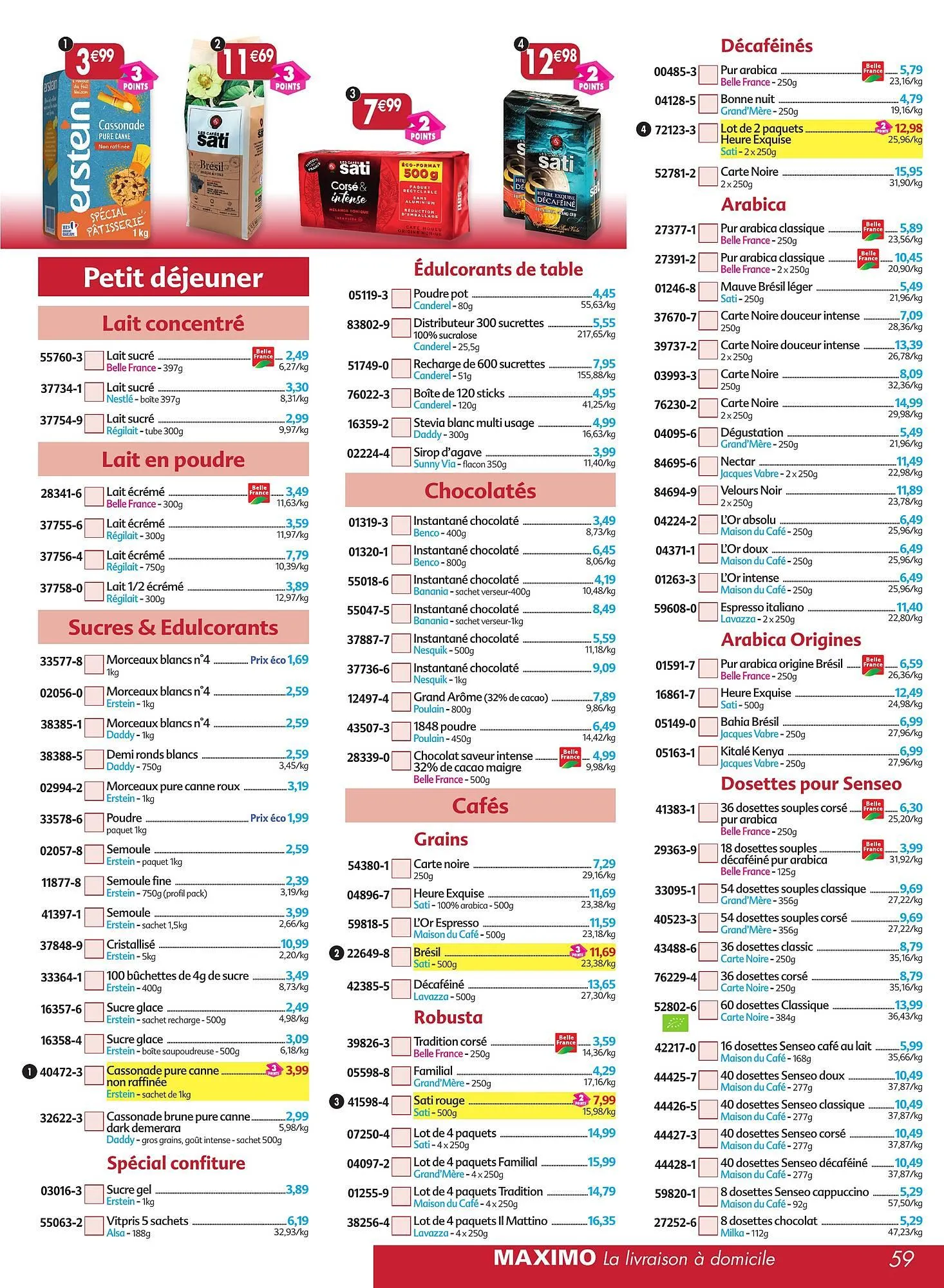 Catalogue Maximo du 30 septembre au 31 octobre 2025 - Catalogue page 59