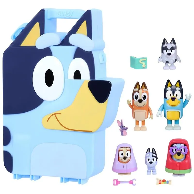 Bluey - Coffret Personnages et Accessoires 14 Pièces