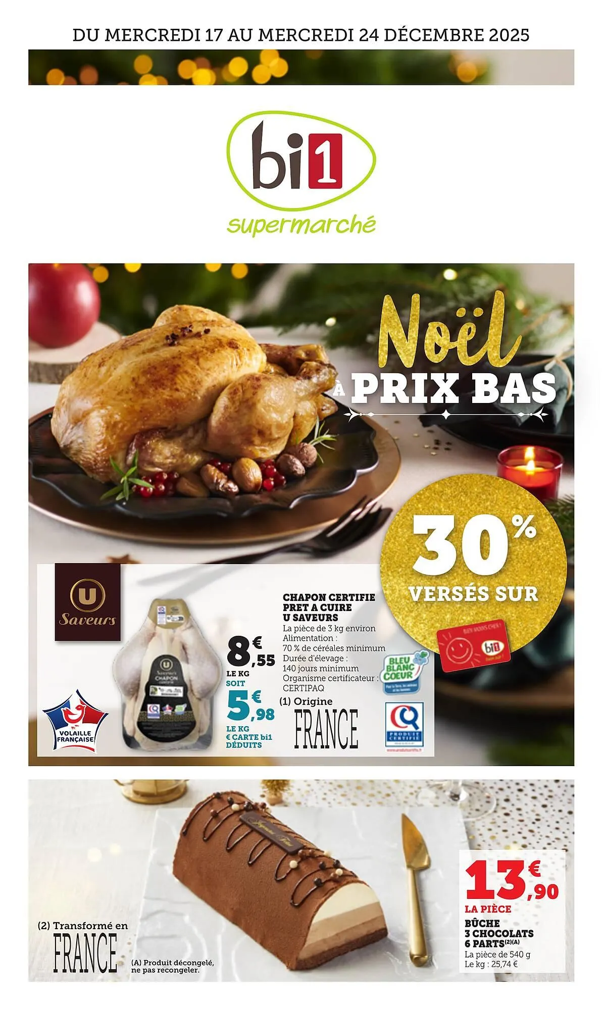 Catalogue Bi1 du 17 décembre au 24 décembre 2025 - Catalogue page 1