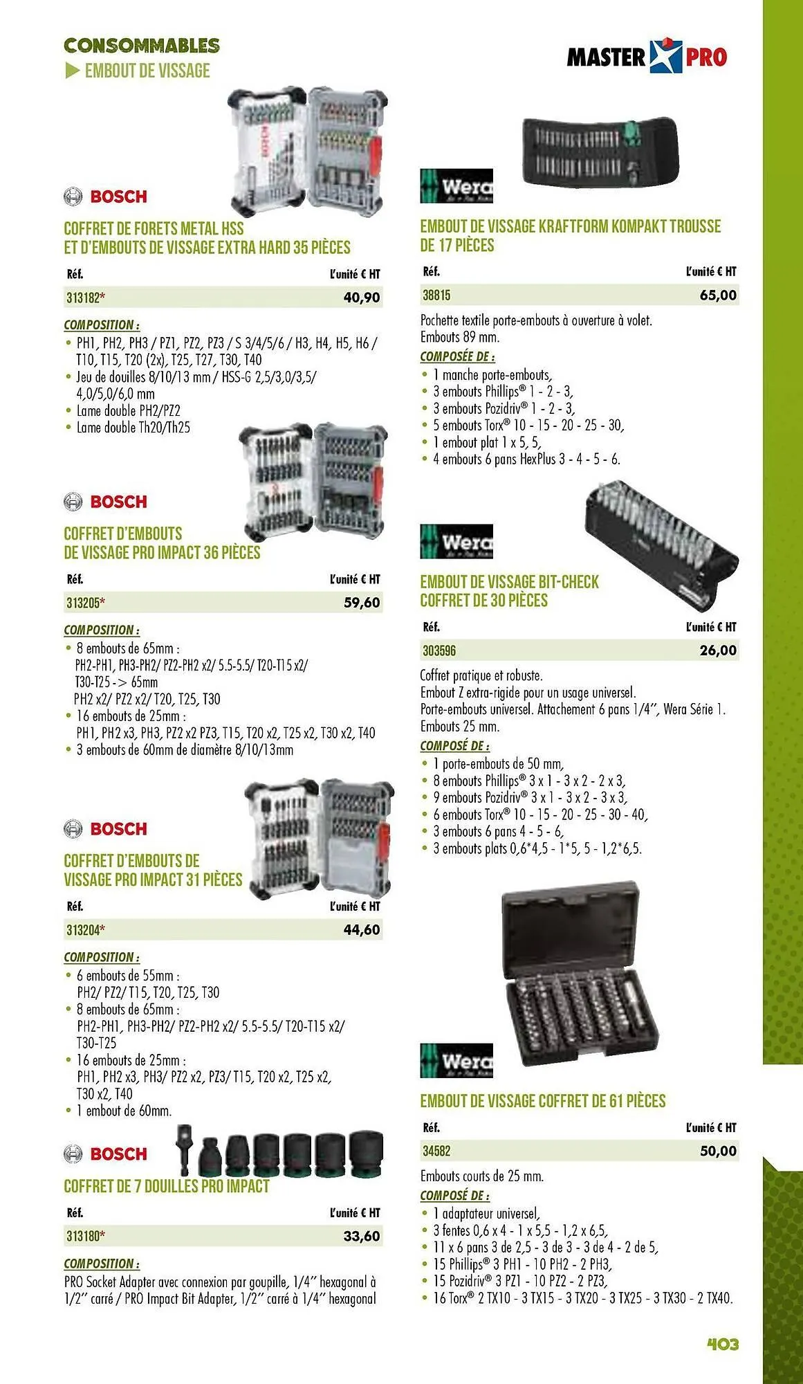 Catalogue Master Pro du 3 janvier au 31 décembre 2025 - Catalogue page 405