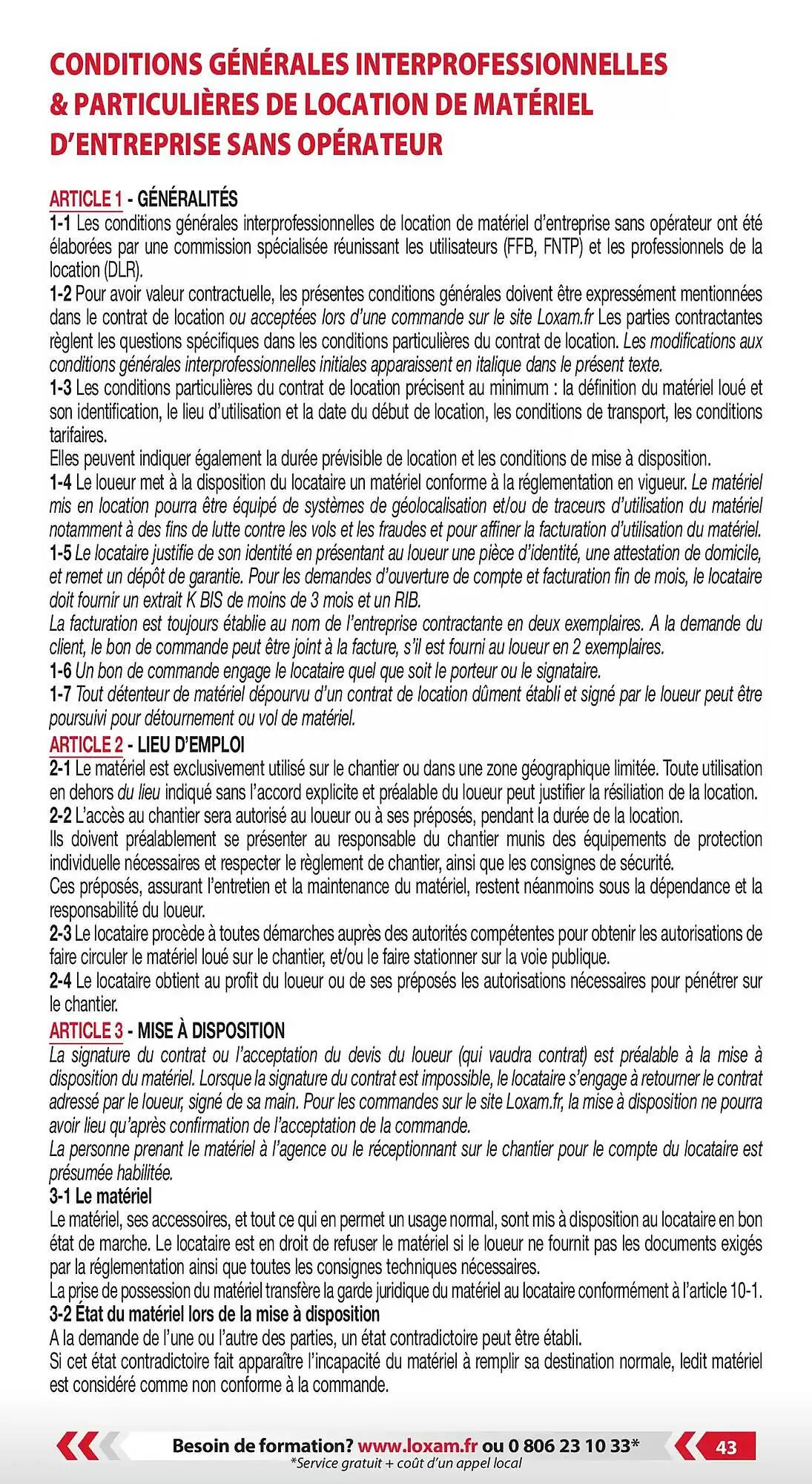 Catalogue Loxam du 3 janvier au 31 décembre 2025 - Catalogue page 45