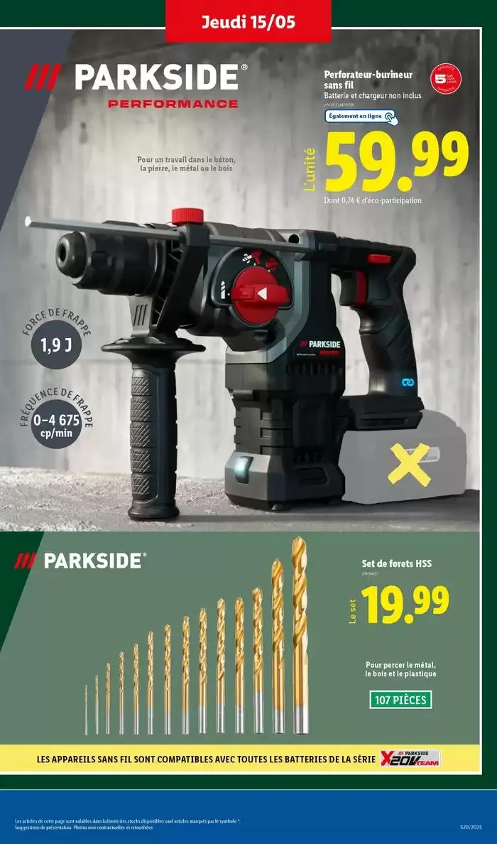 Profitez d'une large sélection de produits à prix réduits chez Lidl ! du 15 mai au 21 mai 2025 - Catalogue page 33